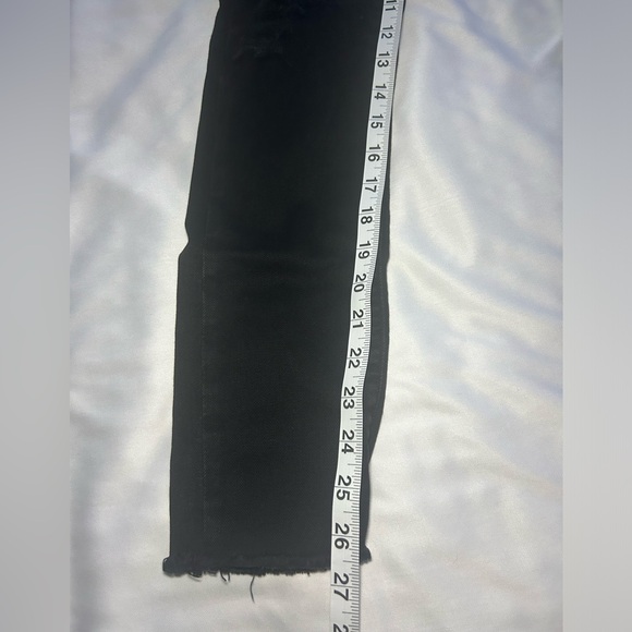 IRO Ajuste Distressed Skinny Cropped Jeans Black Women’s,Size 25 - Picture 4 of 15